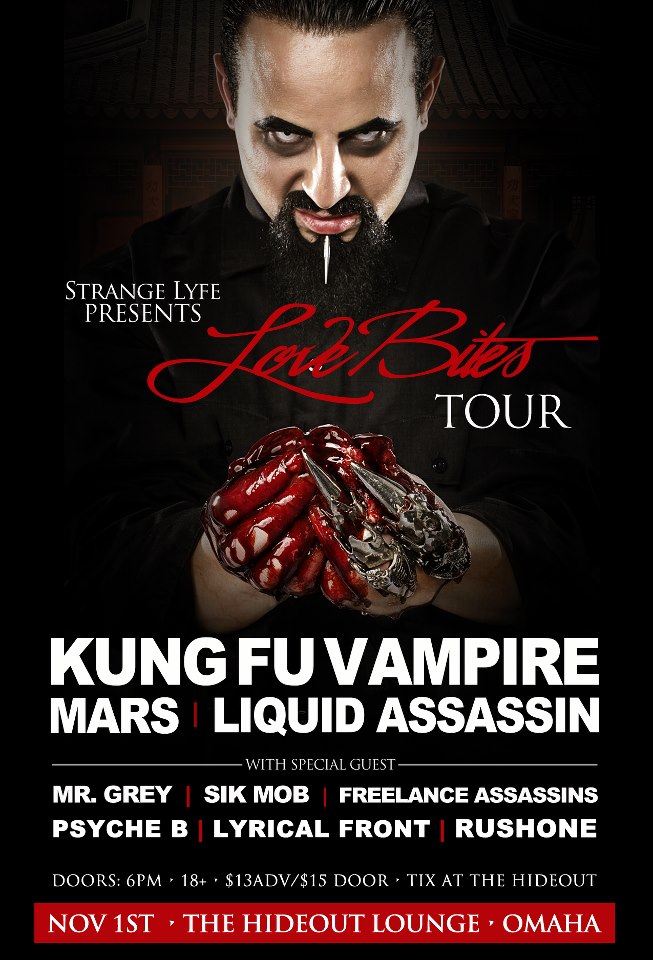 Kung Fu Vampire’s “Love Bites” Tour – Omaha, NE | Faygoluvers