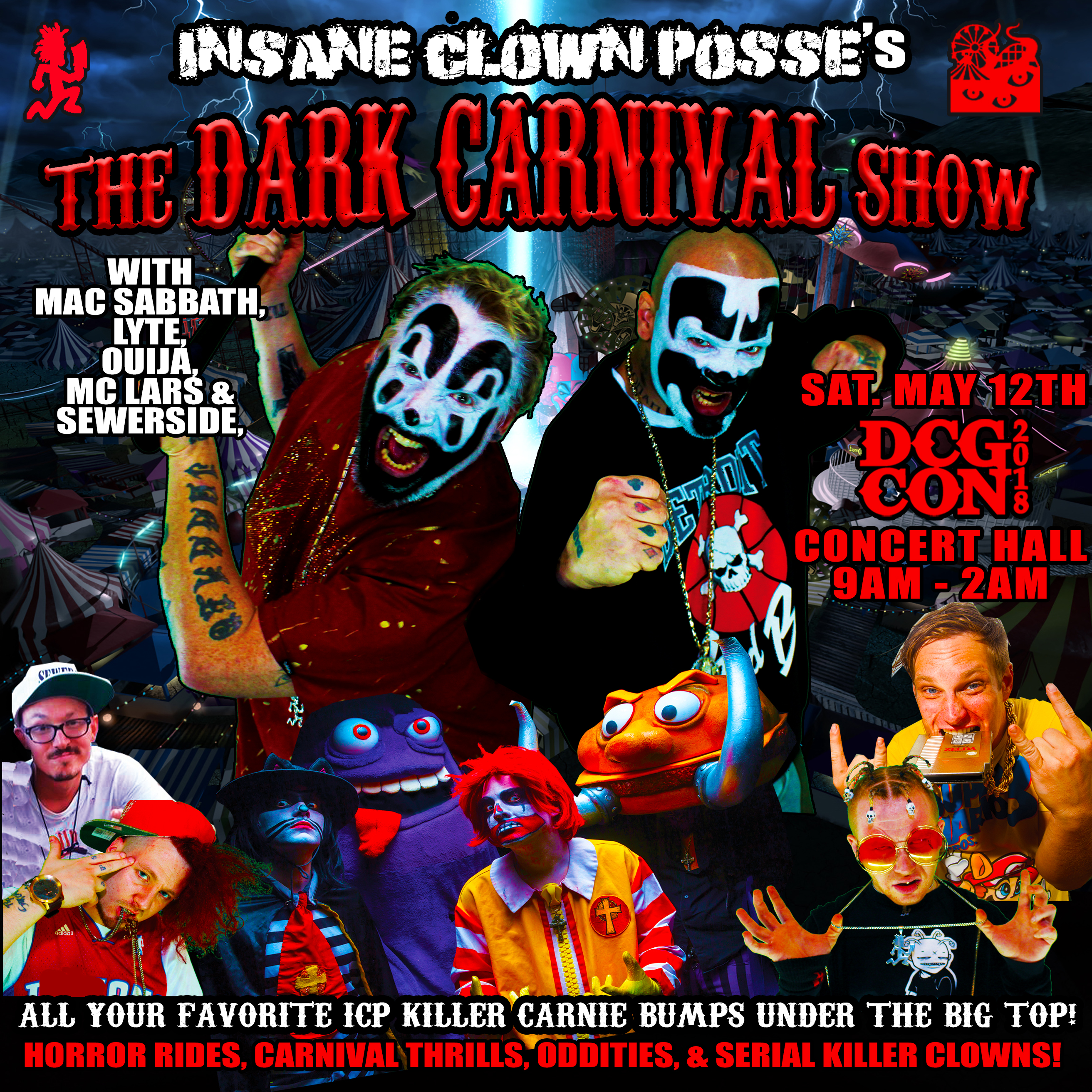 Details for ICP’s Dark Carnival Super Show May 12th in Denver