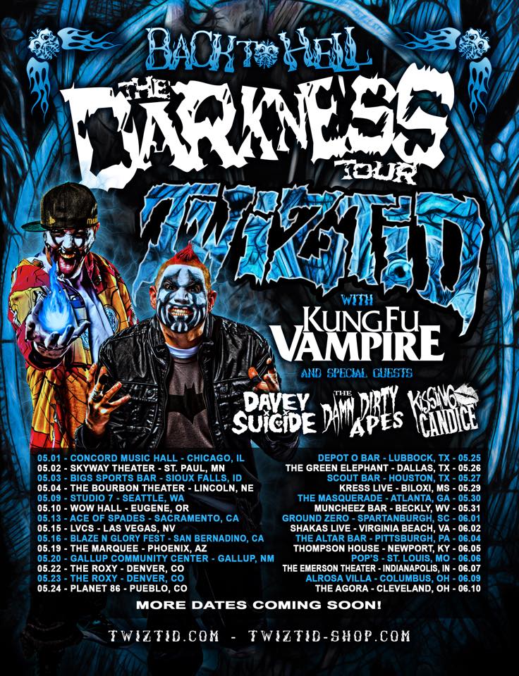 Twiztid announces dates for “Back To Hell The Darkness Tour
