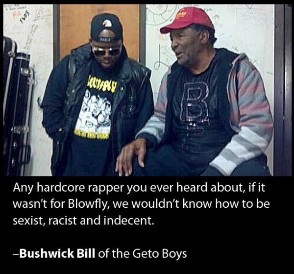 Bushwick Bill of The Geto Boys and Blowfly aka Clarence Reid