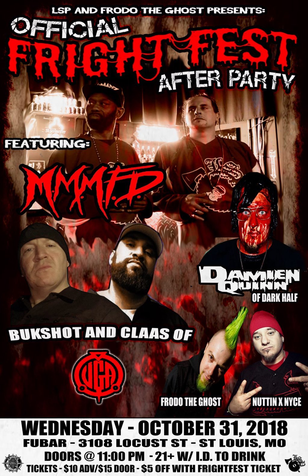Official Fright Fest After Party (ft. MMMFD, Bukshot, CLAAS, more!) – St. Louis, MO | Faygoluvers