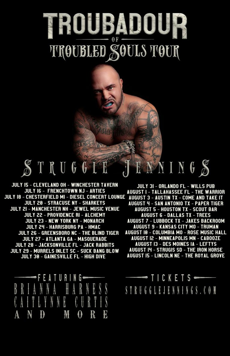 Struggle Jennings Announces “Troubadour of Troubled Souls” Tour For